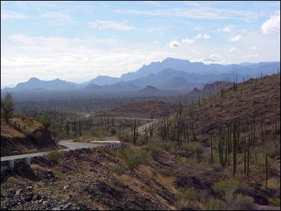Highway 1 south of Loreto, BCS